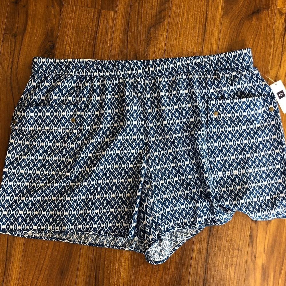 Gap Factory Blue Diamond Print Shorts XXL